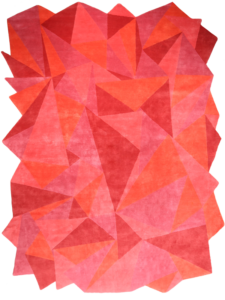 DUBUFFET Collection - "Sunset" Dubuffet Sunset rouge