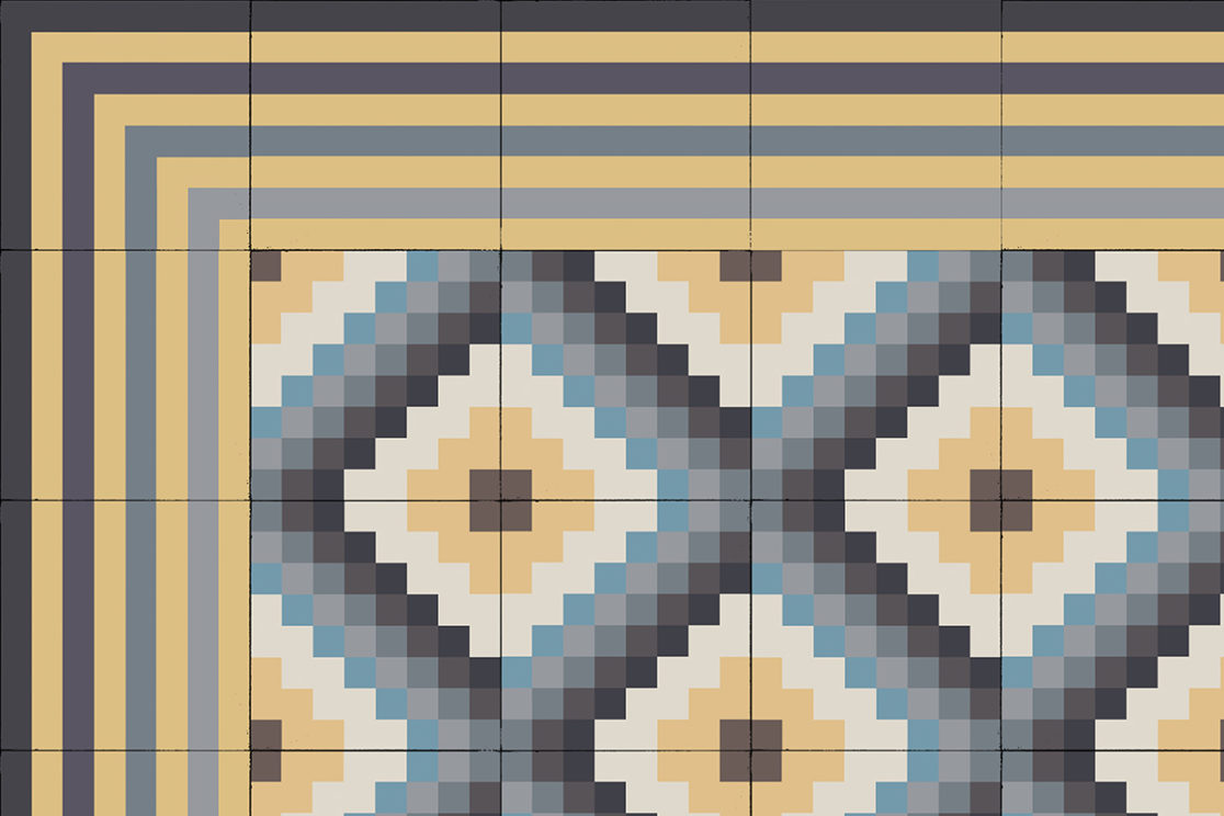 cement hydraulic mosaique encaustic tiles carreaux carrelage quito yellow